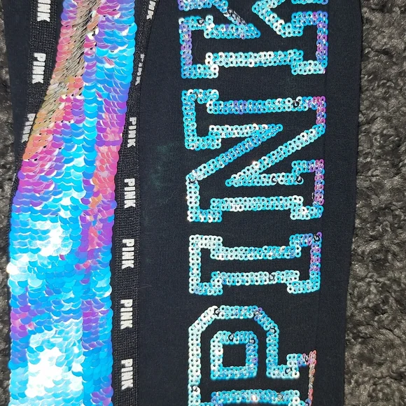 Womens Victorias Secret Mermaid Bling TEE & Leggings Set Sz M/L - Picture 15 of 16